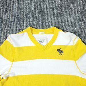 Vintage Abercrombie & Fitch Men's Shirt 2XL Muscle V-Neck Casual Preppy